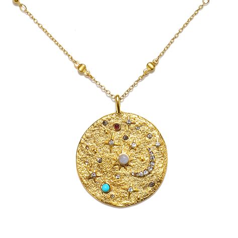 Celestial sign talisman necklace